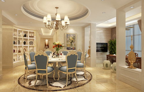 歐式奢華，匠心雕琢 振業城上觀吳先生180平別墅豪宅裝修實景賞析